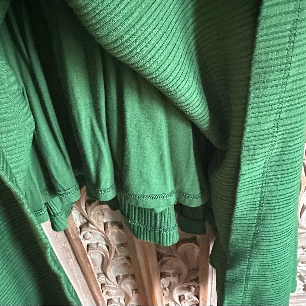 Anthropologie Asymmetrical Green Dress - Picture 4 of 9